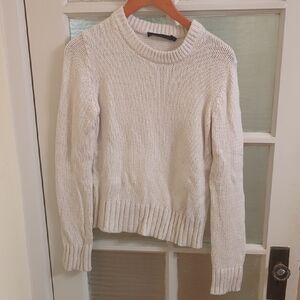 Jenni Kayne Cream Crew Neck Sweater